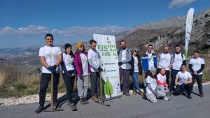 Young volunteers from around Europe are taking part in the reforestation drive around the Dalmatian city of Split.