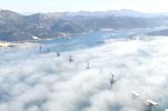 Latest video of Pelješac bridge in surreal fog 