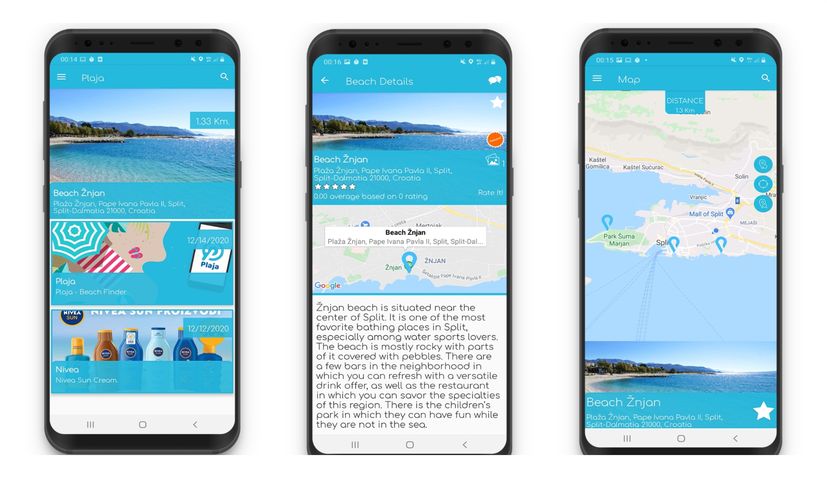 Croatian beach finder app released