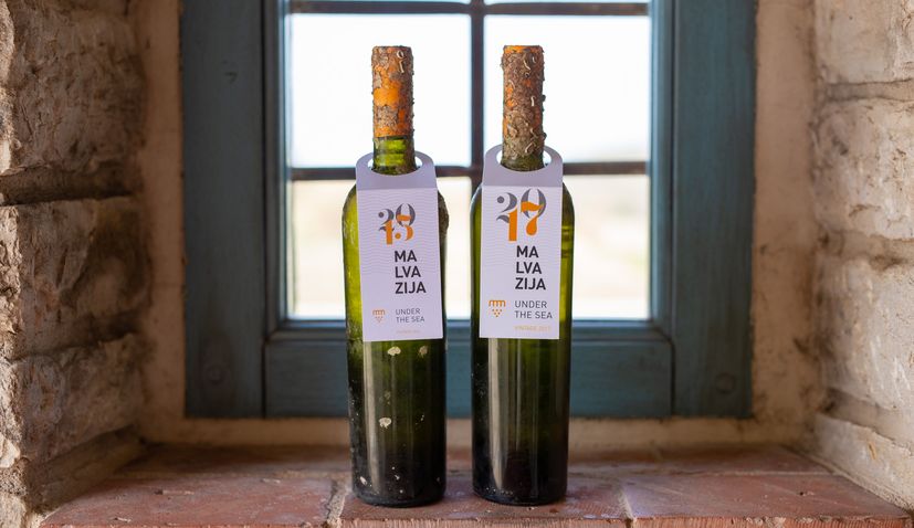 Istrian winery presents Malvasia wine aged under the sea