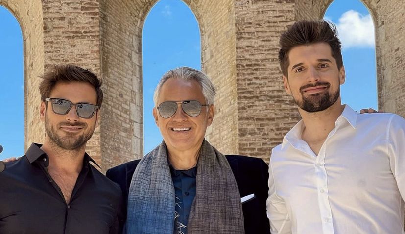 2CELLOS together again and joined by Andrea Bocelli