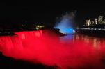Watch Niagara Falls light up in Croatian colours 