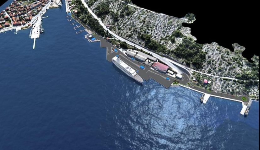New ferry terminal being built in Vela Luka on Korčula 