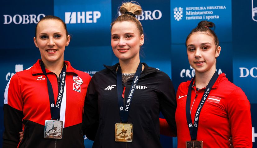 Gymnastics World Cup Osijek croatia medals 