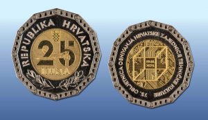The Croatian National Bank (HNB) has released into circulation a new commemorative HRK 25 coin