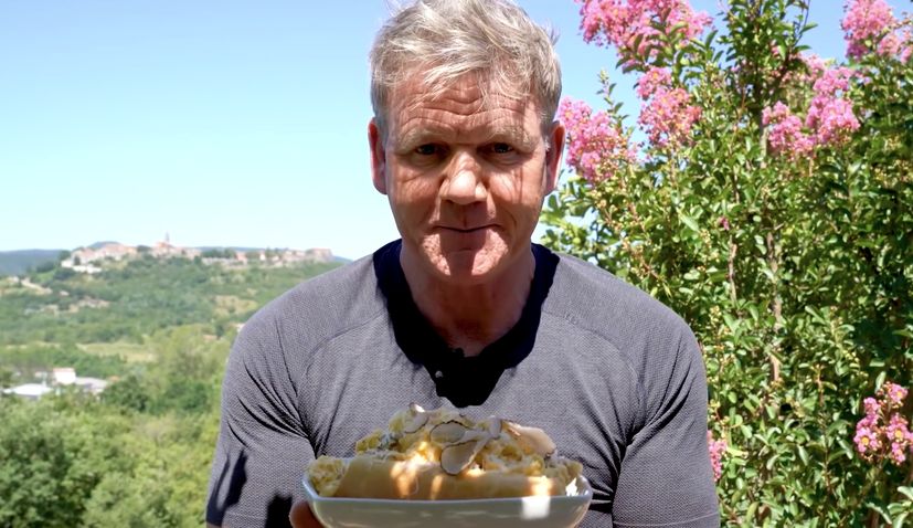 Gordon Ramsay makes a sandwich in Croatia: “Local produce is second to none”