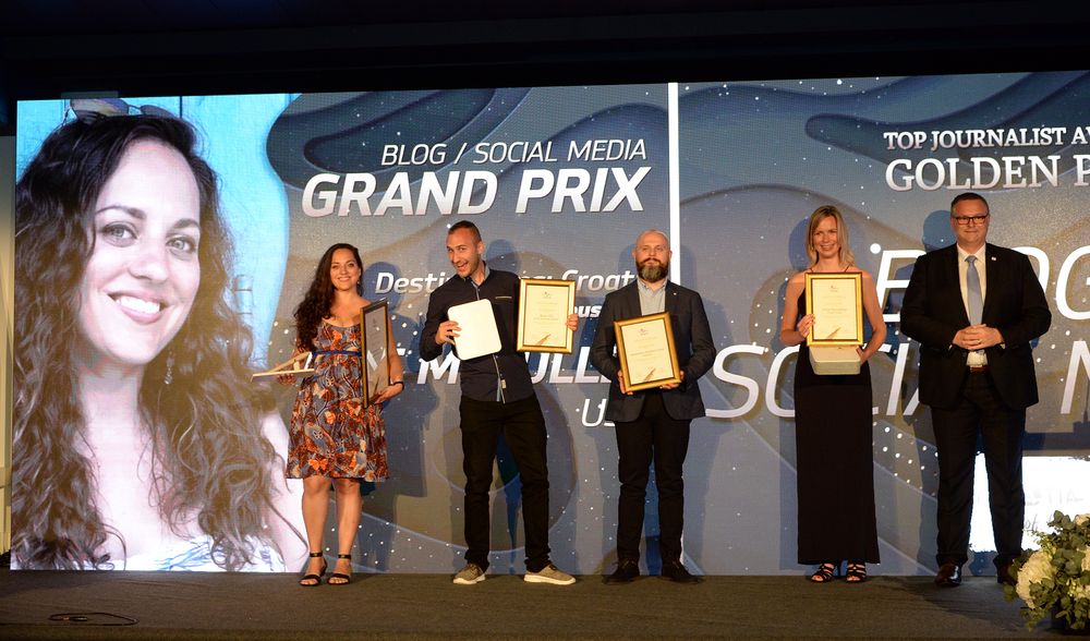 Croatian National Tourist Board awarded the prestigious "Golden Pen" award