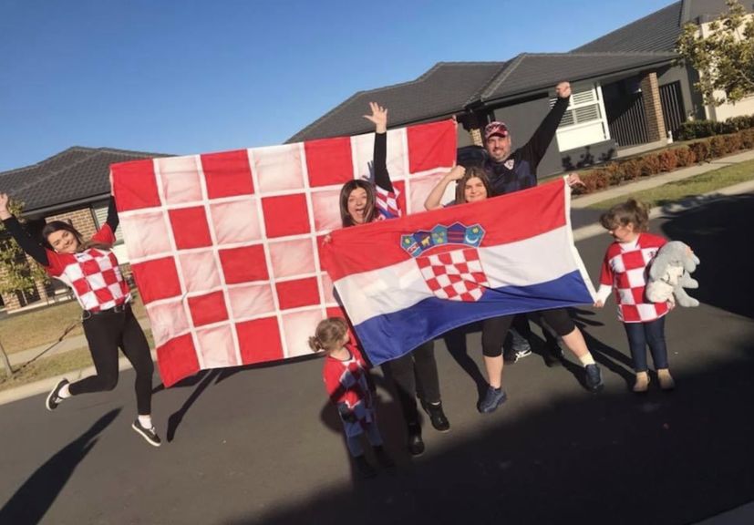 Passionate Croatia fans in Australia set up epic TV room for Euros 