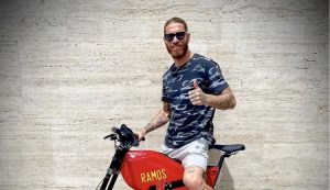 Sergio Ramos sends support to Spain at Euro on Rimac’s bike