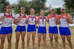 Brothers and sisters from Croatia celebrate at World Rowing Cup