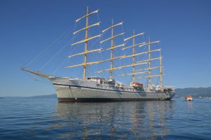 World's largest square-rigged cruise ship departs shipyard in Croatia where it was built