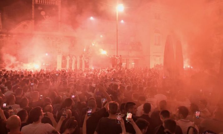 VIDEO: Crazy scenes in Zadar as city celebrates basketball title 