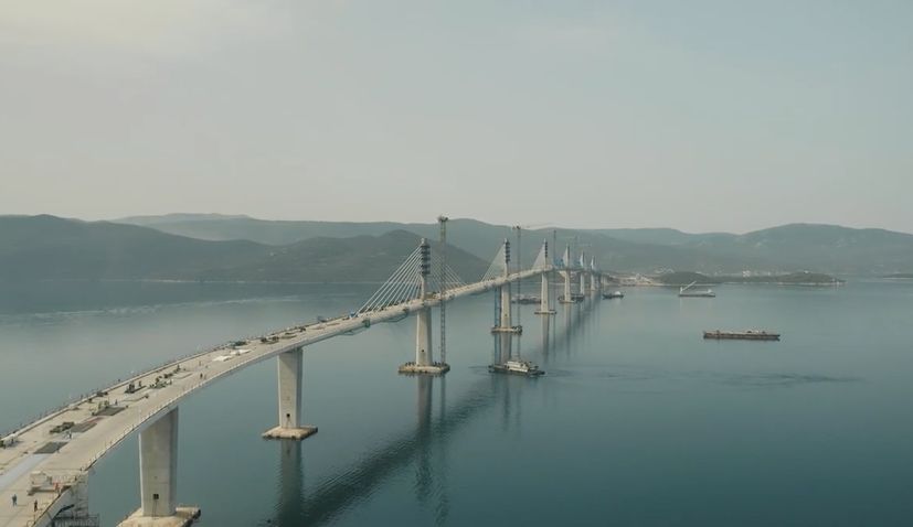 Pelješac bridge now connected as final segment installed