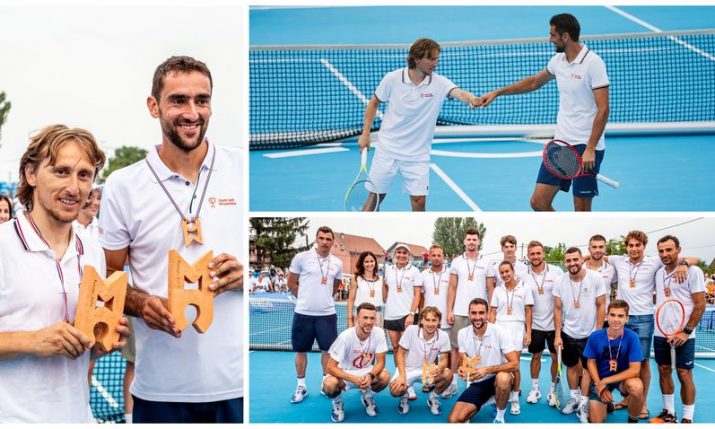 Modrić and Čilić win as Croatia’s sport stars gather for charity tennis tournament