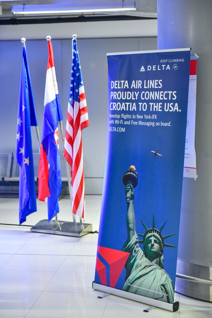 Delta Air lines first flight to Dubrovnik lands 
