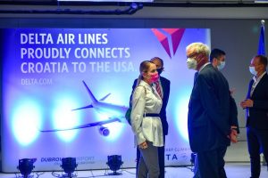 Delta Air lines first flight to Dubrovnik lands