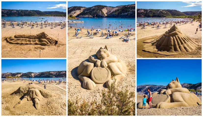 PHOTOS: Amazing sand sculptures on Paradise beach in Lopar