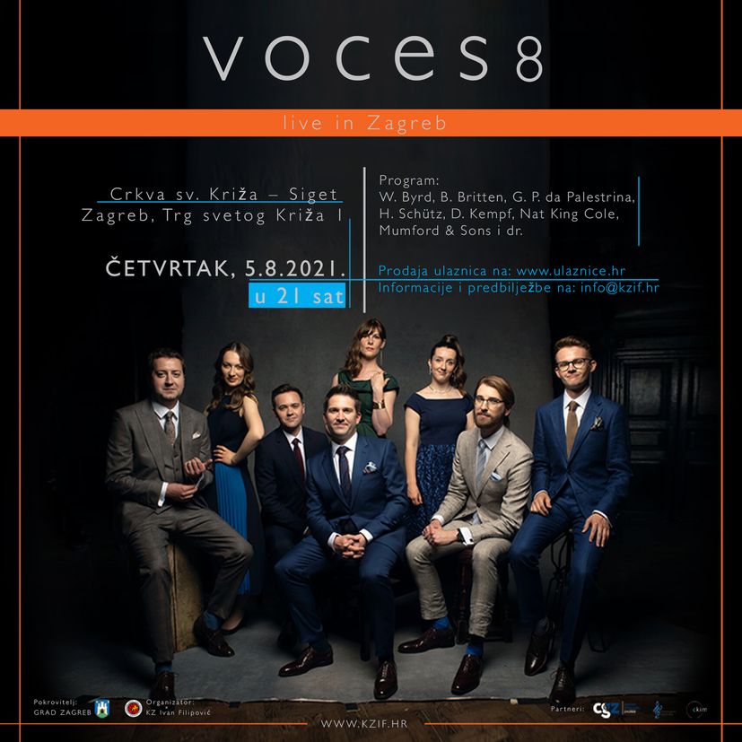 VOCES8 to perform in Zagreb for the first time 