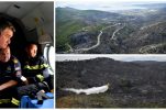 PHOTOS: President observes damage caused by devastating fire near Trogir from the air