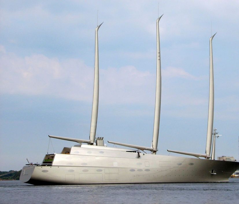 Sailing yacht A arrives in Croatia