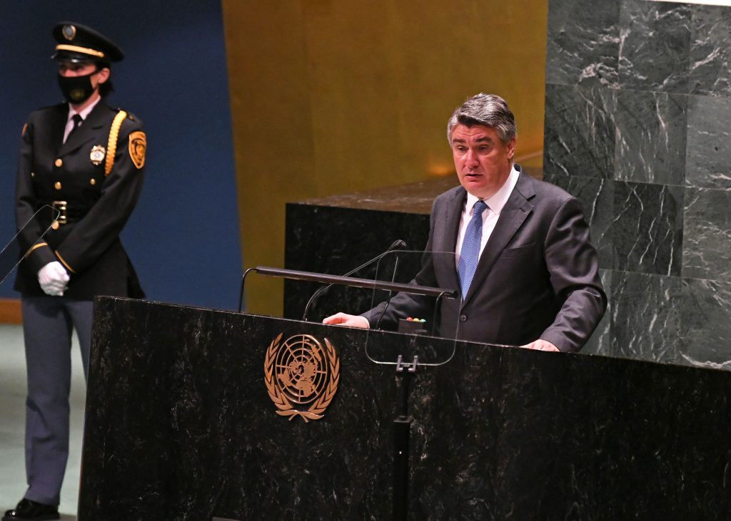 Croatian president's address at the UN General Assembly in New York 