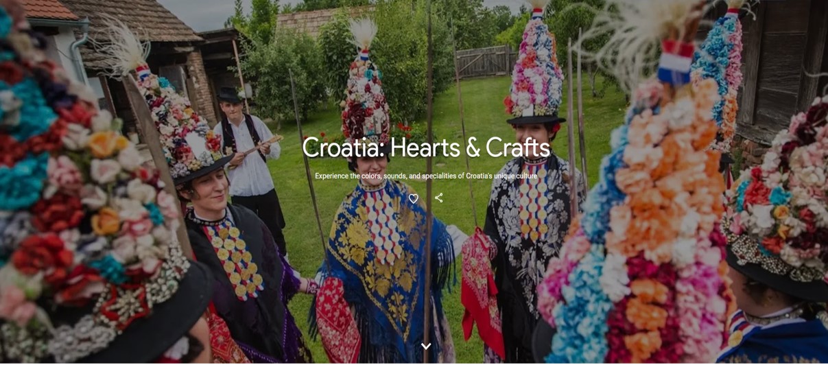 Croatia’s rich intangible heritage part of new tourism promotion "Google - Croatia: Hearts & Crafts" 