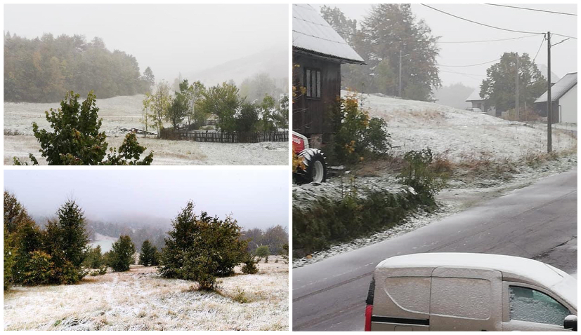 PHOTOS: First snow of the season in Croatia
