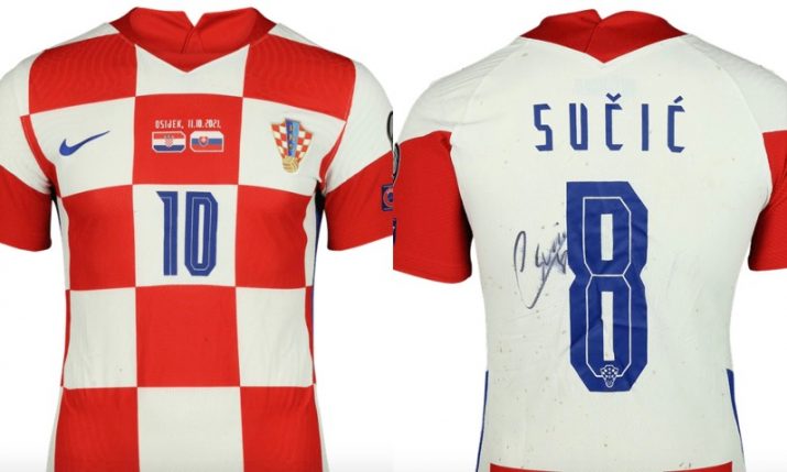Croatian national football team raise €100,000 through match-worn shirt auctions