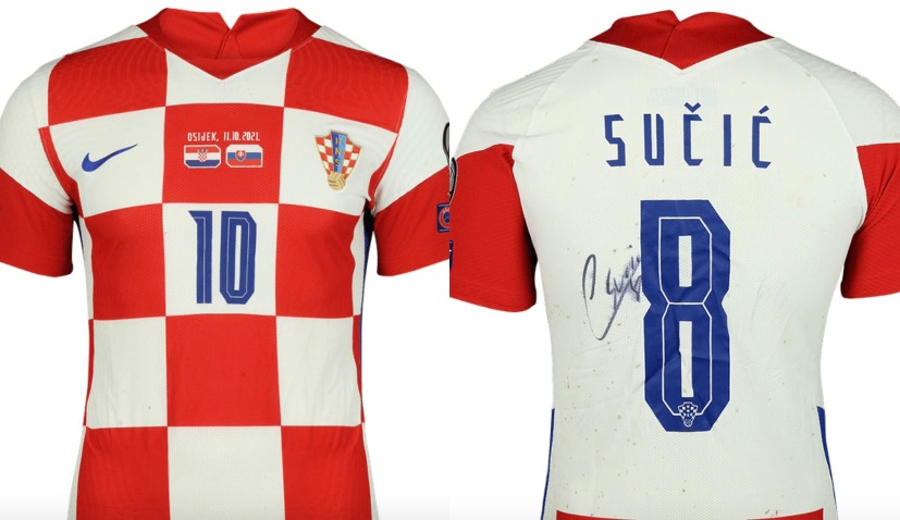 Worn Croatia match shirts sell for over one million kuna