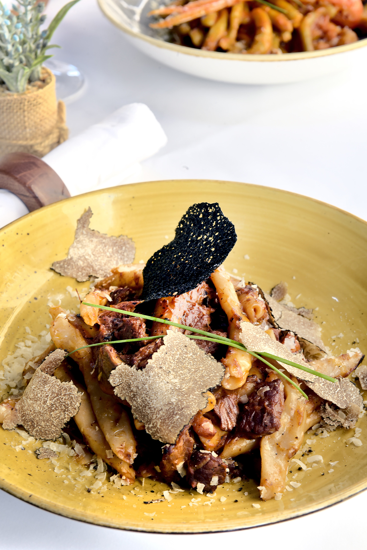 Enjoy traditional Korcula-style macaroni created by chef Kristian Tari and discover the place with for pasta in Zagreb at Makarun
