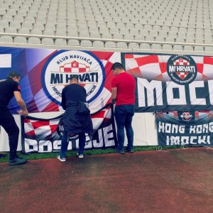 Croatian fans get Poljud stadium ready for spectacle against Russia 