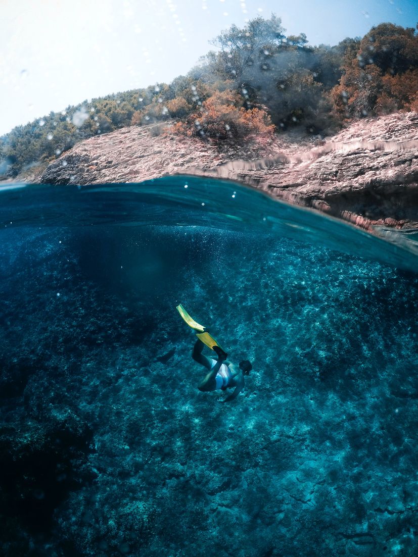 Croatia is one of the best European countries for snorkeling and scuba diving.