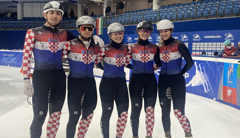 First time in history Croatian speed skaters at the Winter Olympics