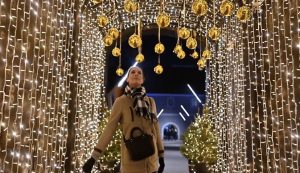 Christmas video through the beautifully decorated Osijek