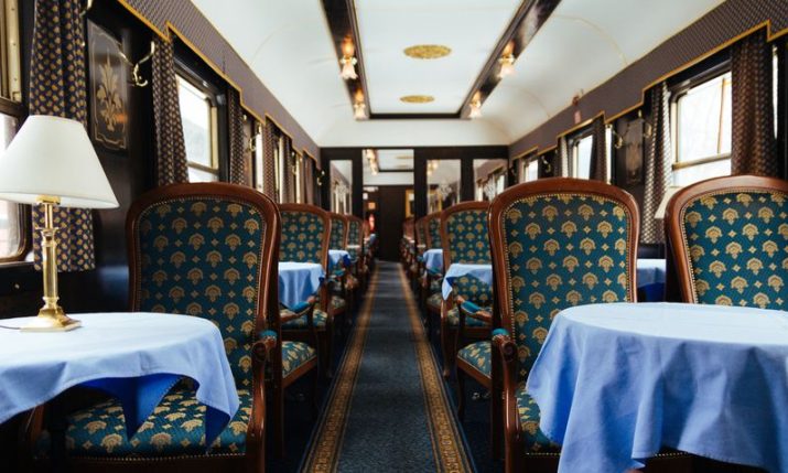 The Orient Express train returning to Croatia