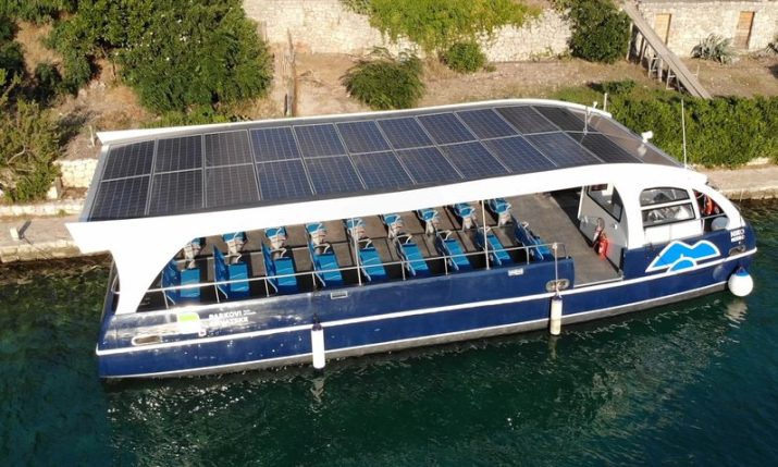 Mljet island using solar catamarans as eco-friendly means of transport