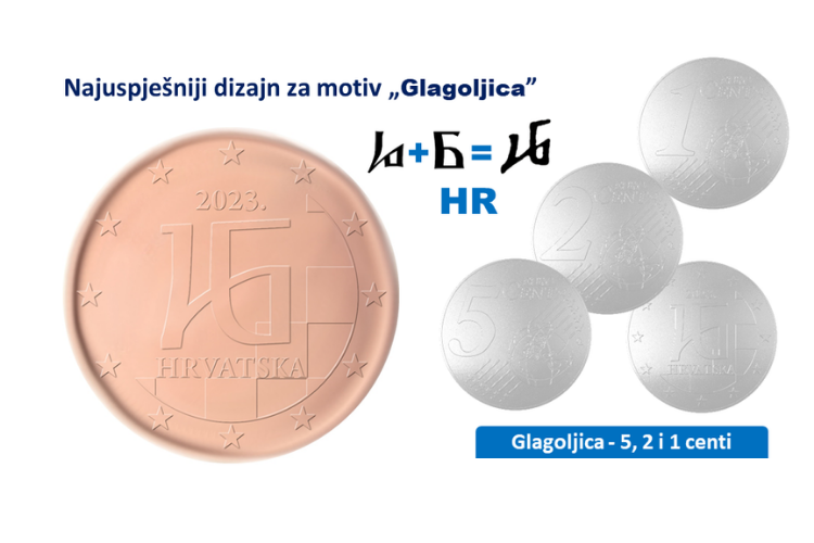 Croatian national sides of euro and cent coins presented 