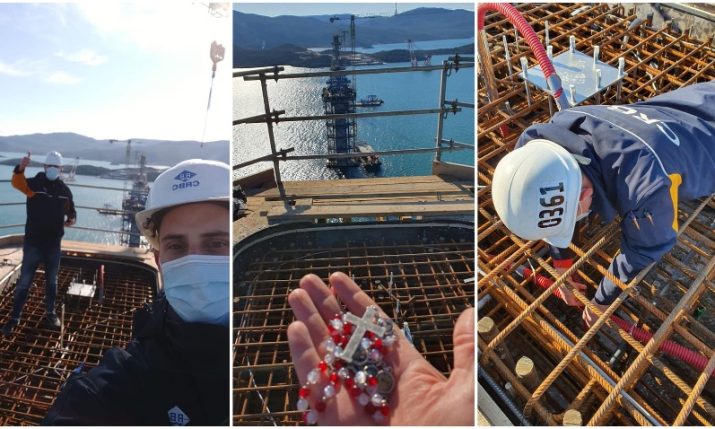 Two Croatian engineers reveal they embedded rosary beads into Pelješac Bridge