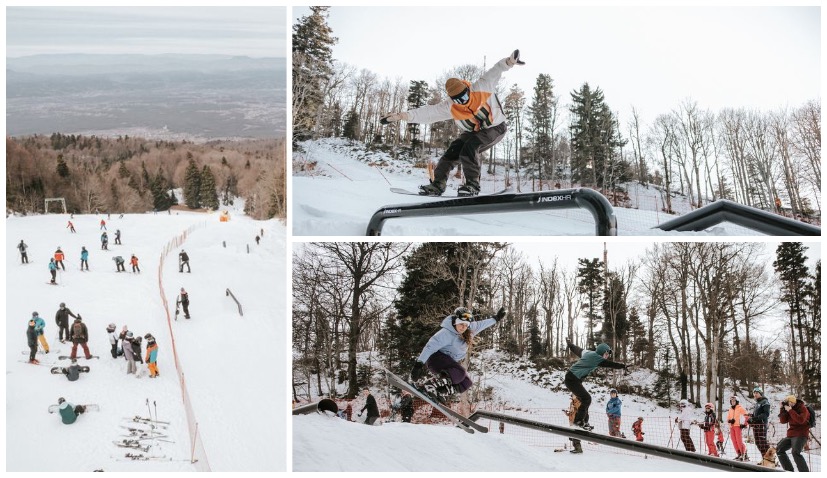 PHOTOS: Snowpark for snowboarders and skiers opens on Sljeme in Zagreb