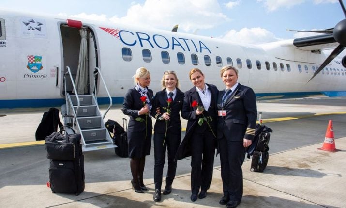 All female Croatia Airlines crew marks International Women’s Day