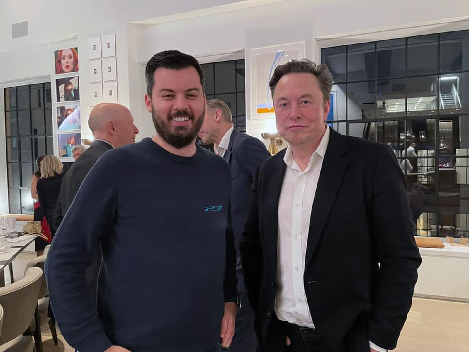 Mate Rimac and Elon Musk hang out in New York