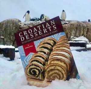 The bestselling Croatian Desserts cookbook travels to Antarctica