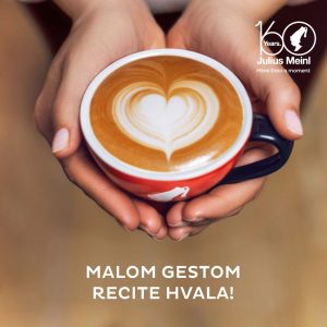 Say thank you free coffee Croatia Julius Meinl