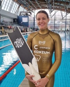 Croatian freediver Mirela Kardašević sets two new world records 