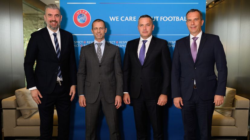 UEFA and Croatian Football Federation heads meet in Nyon