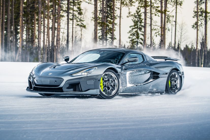Check out the Rimac Neveratest near the Arctic Circle 
