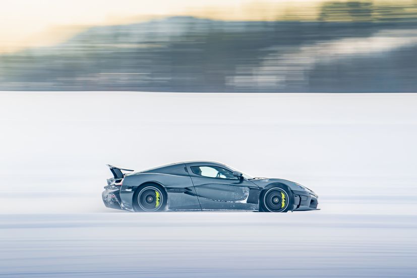 Check out the Rimac Neveratest near the Arctic Circle 