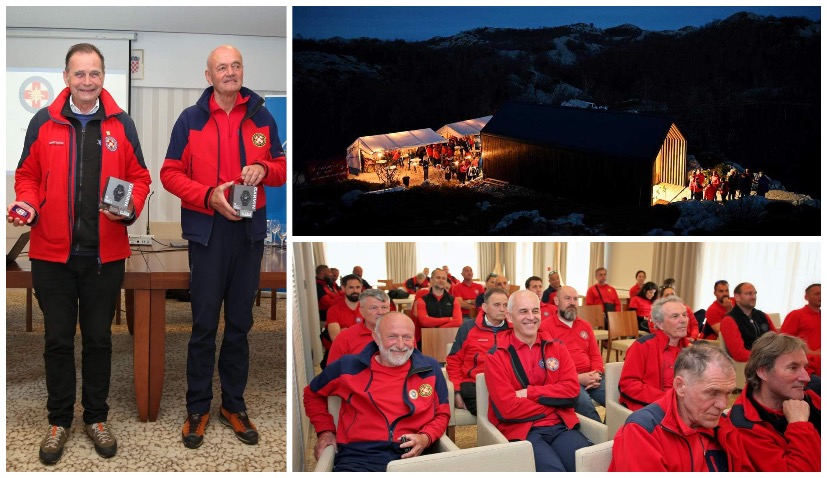 Pride and emotions as Croatian Mountain Rescue Service members awarded for loyalty