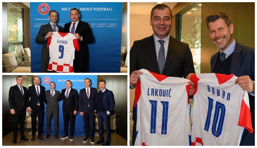 UEFA and Croatian Football Federation heads meet in Nyon