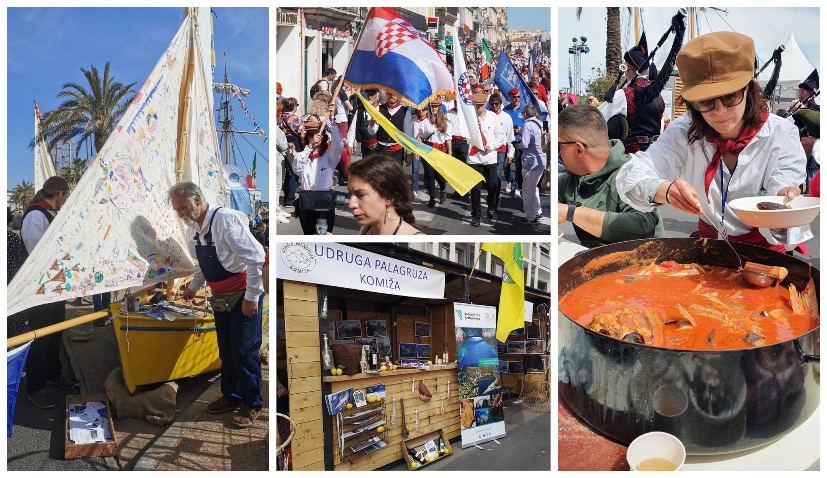 Traditional boats from Komiža at Escale à Sète festival in France